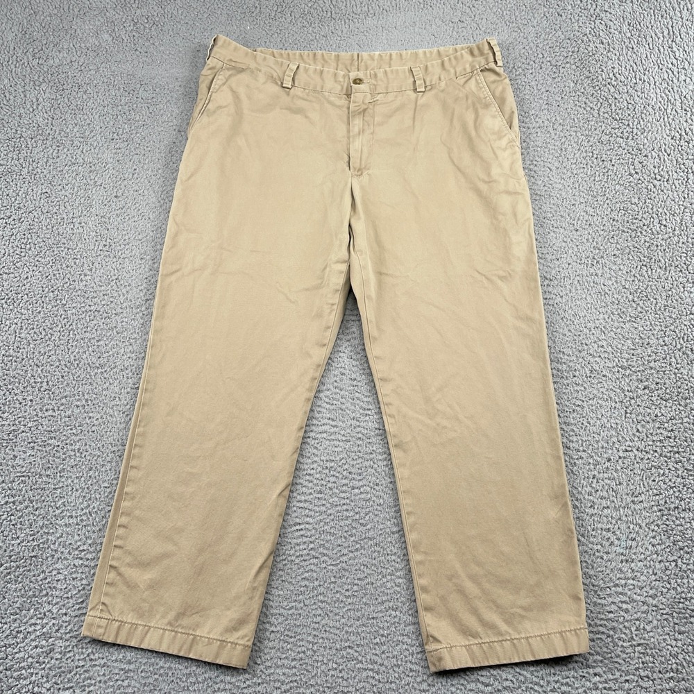 Bills Khakis Pants Mens 40x28 Tan M3 Slim Fit Chino Flat Front USA Made